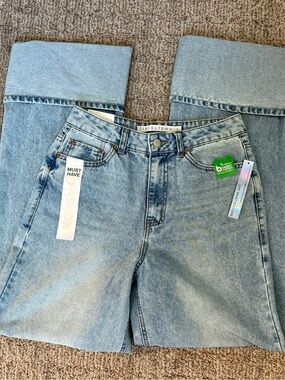Tinseltown Light Wash Wide Leg Jeans